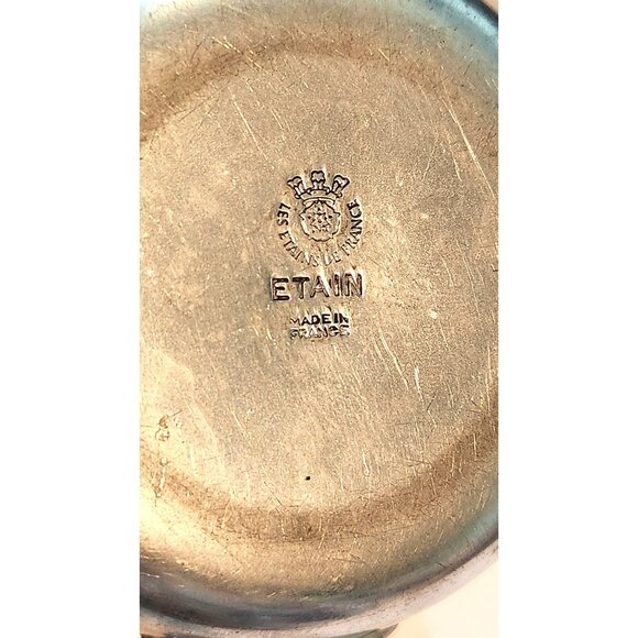 Sommeliers tasting cup Les Etains De France A shallow, silver tastevin tradition - Picture 8 of 10